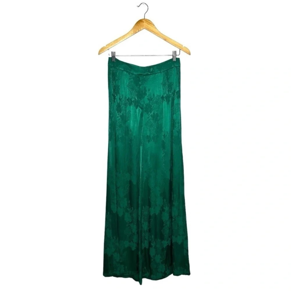 Tularossa Kelly Wrap Too and Sabra Wide Leg Trouser Pant Set Size M/L Green - Picture 13 of 15